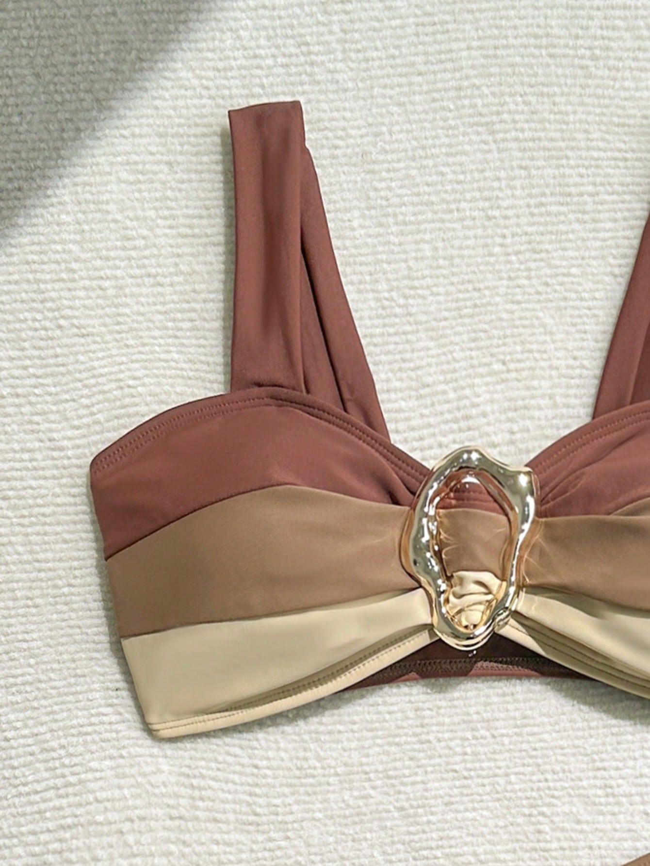 Biquíni Cintura Alta Alça Grossa Três Cores