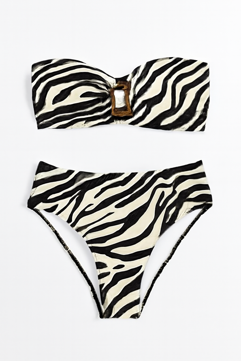 Biquíni Estampado Com Calcinha Cintura Alta