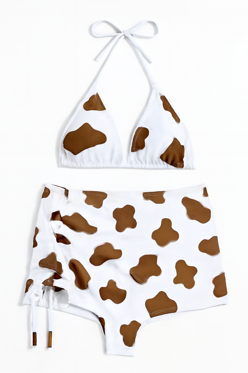 Biquíni Triângulo Com Saia Estampada