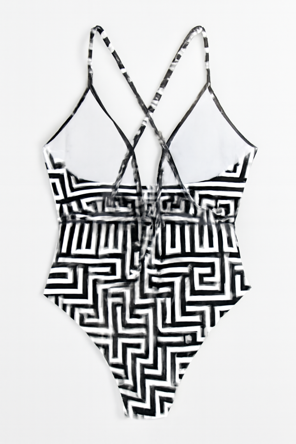 Maiô Estampado Com Recorte E Franzido