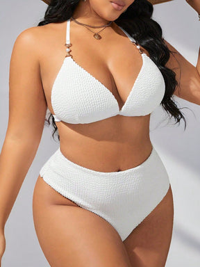 Biquíni Plus Size Com Detalhe De Argolas