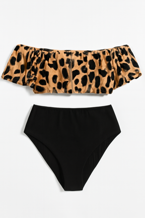 Biquíni Plus Size Halter Cintura Alta