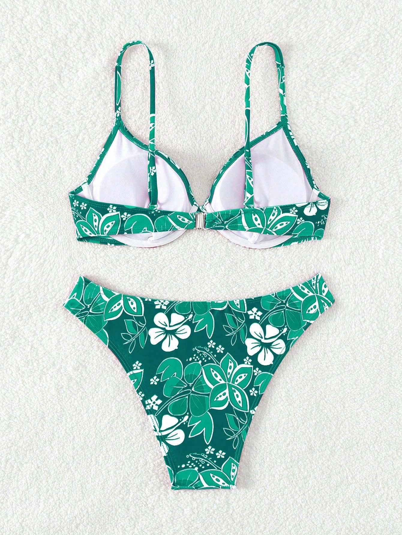 Biquíni Estampado Com Aro Tropical